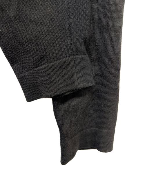 HERMES（エルメス）HERMES (エルメス) 切替ニットプルオーバーシャツ ネイビー×イエロー サイズ:Mの古着・服飾アイテム