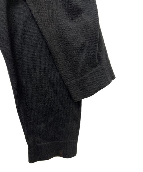 HERMES（エルメス）HERMES (エルメス) 切替ニットプルオーバーシャツ ネイビー×イエロー サイズ:Mの古着・服飾アイテム
