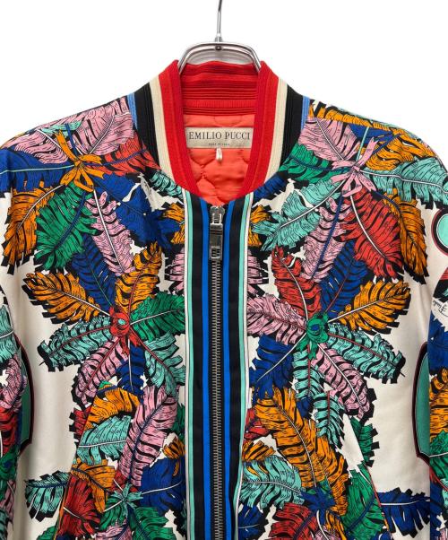 Emilio Pucci（エミリオ プッチ）Emilio Pucci (エミリオ プッチ) ボンバージャケット マルチカラー サイズ:3６の古着・服飾アイテム