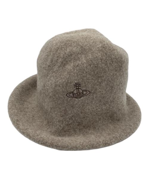Vivienne Westwood（ヴィヴィアンウエストウッド）Vivienne Westwood (ヴィヴィアンウエストウッド) ウールハット ベージュ サイズ:SMサイズの古着・服飾アイテム