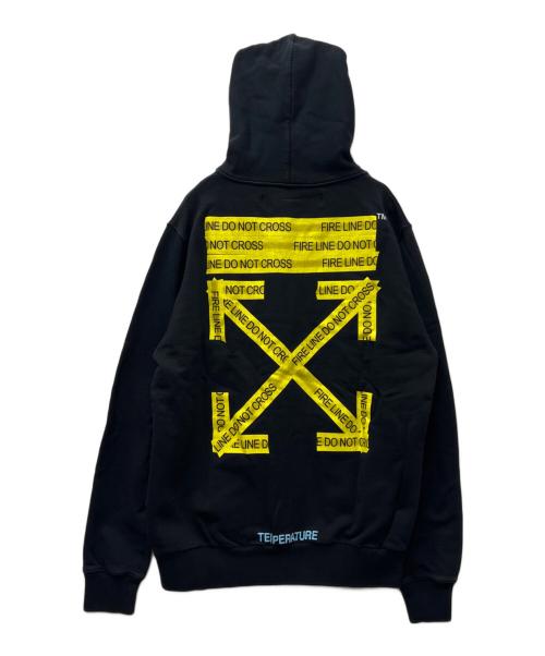 OFFWHITE（オフホワイト）OFFWHITE (オフホワイト) ファイヤーテープスウェット ブラック サイズ:Ｓの古着・服飾アイテム