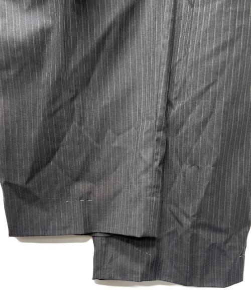 EDIFICE（エディフィス）EDIFICE (エディフィス) LORO PIANA (ロロピアーナ) ストライプパンツ グレー サイズ:２の古着・服飾アイテム