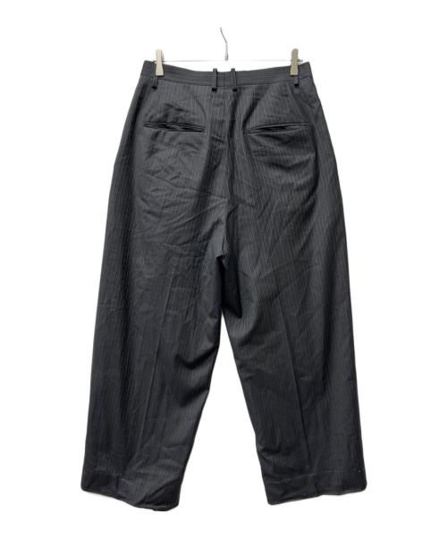 EDIFICE（エディフィス）EDIFICE (エディフィス) LORO PIANA (ロロピアーナ) ストライプパンツ グレー サイズ:２の古着・服飾アイテム