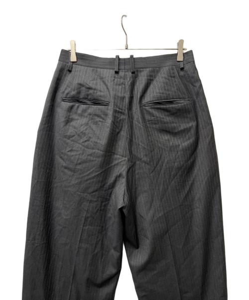 EDIFICE（エディフィス）EDIFICE (エディフィス) LORO PIANA (ロロピアーナ) ストライプパンツ グレー サイズ:２の古着・服飾アイテム