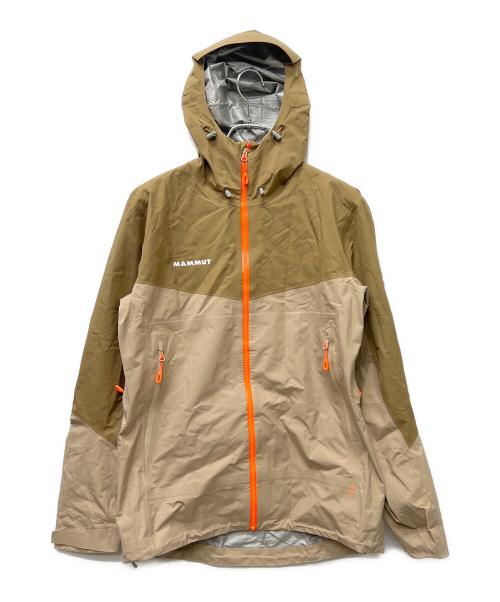 MAMMUT（マムート）MAMMUT (マムート) マウンテンパーカー ベージュ×ブラウン サイズ:Ｓの古着・服飾アイテム
