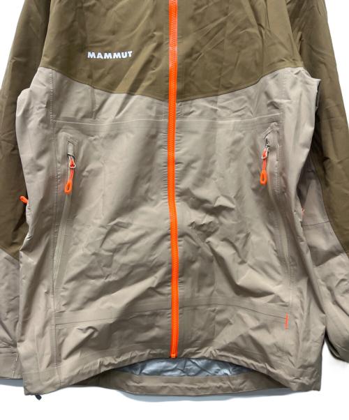 MAMMUT（マムート）MAMMUT (マムート) マウンテンパーカー ベージュ×ブラウン サイズ:Ｓの古着・服飾アイテム