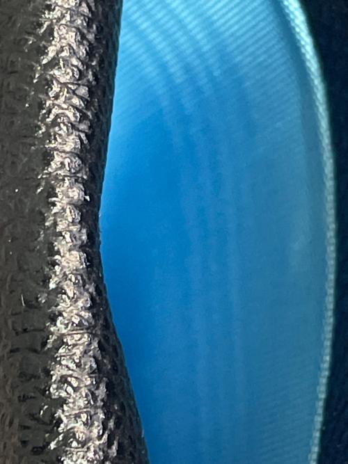 BVLGARI（ブルガリ）BVLGARI (ブルガリ) 2つ折り財布 ブラック×ブルーの古着・服飾アイテム