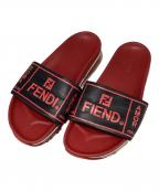 FENDIフェンディ）の古着「ラバーサンダル」｜レッド