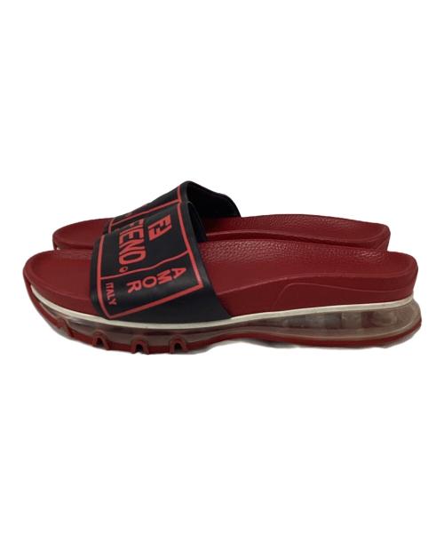 FENDI（フェンディ）FENDI (フェンディ) ラバーサンダル レッド サイズ:SIZE 9の古着・服飾アイテム