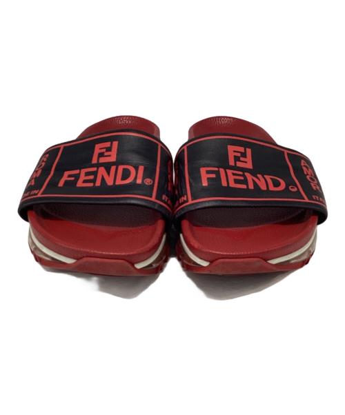 FENDI（フェンディ）FENDI (フェンディ) ラバーサンダル レッド サイズ:SIZE 9の古着・服飾アイテム