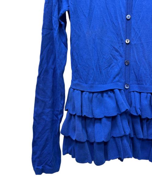 RED VALENTINO（レッドヴァレンティノ）RED VALENTINO (レッドヴァレンティノ) ニットカーディガン ブルー サイズ:Ｓの古着・服飾アイテム