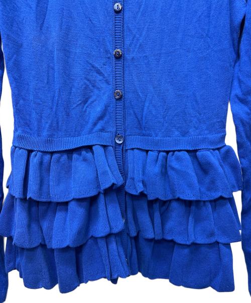 RED VALENTINO（レッドヴァレンティノ）RED VALENTINO (レッドヴァレンティノ) ニットカーディガン ブルー サイズ:Ｓの古着・服飾アイテム