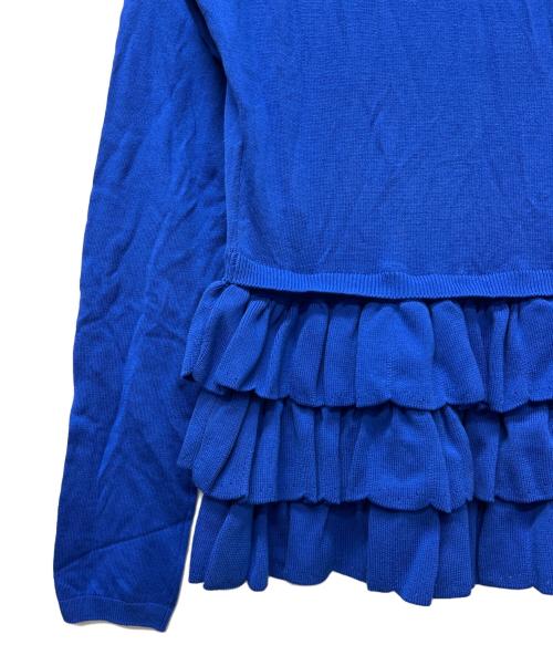 RED VALENTINO（レッドヴァレンティノ）RED VALENTINO (レッドヴァレンティノ) ニットカーディガン ブルー サイズ:Ｓの古着・服飾アイテム