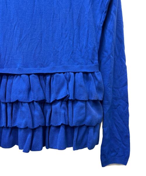 RED VALENTINO（レッドヴァレンティノ）RED VALENTINO (レッドヴァレンティノ) ニットカーディガン ブルー サイズ:Ｓの古着・服飾アイテム