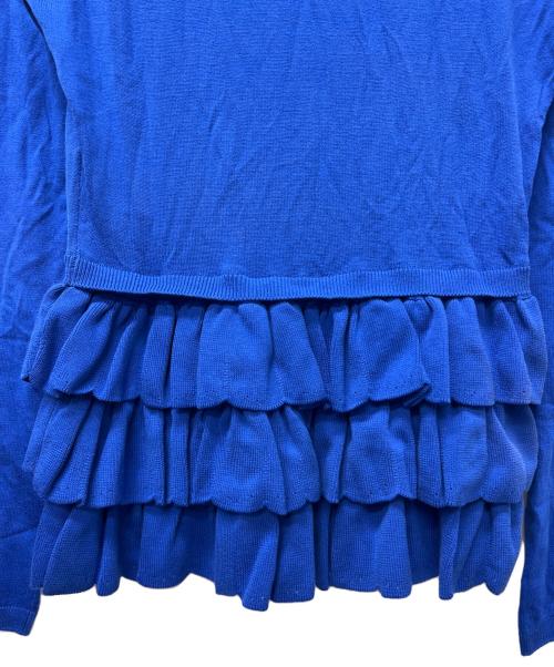RED VALENTINO（レッドヴァレンティノ）RED VALENTINO (レッドヴァレンティノ) ニットカーディガン ブルー サイズ:Ｓの古着・服飾アイテム