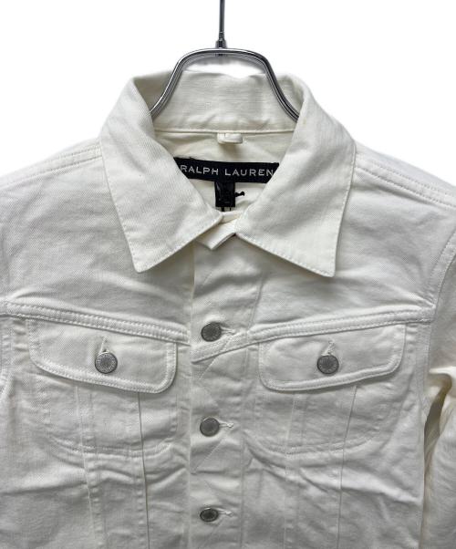 RALPH LAUREN（ラルフローレン）RALPH LAUREN (ラルフローレン) デニムジャケット アイボリー サイズ:０の古着・服飾アイテム
