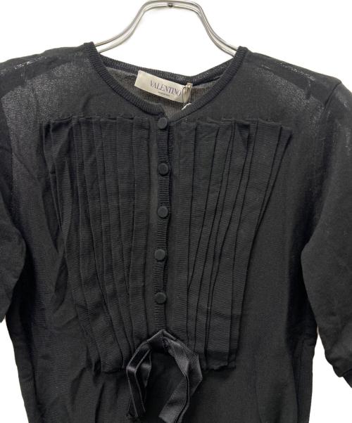 VALENTINO（ヴァレンティノ）VALENTINO (ヴァレンティノ) 薄手ニット ブラック サイズ:Ｓの古着・服飾アイテム