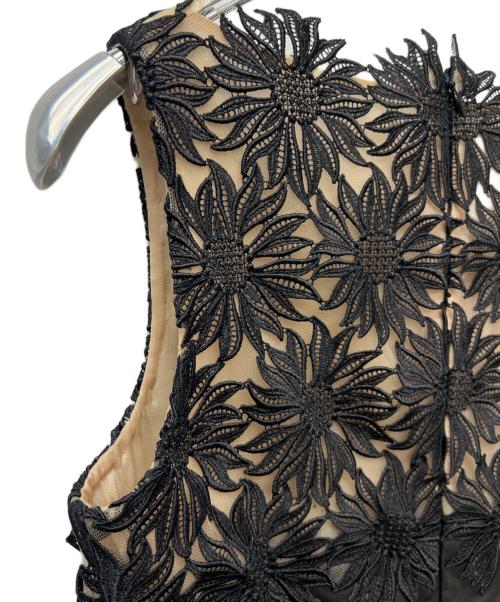 VALENTINO（ヴァレンティノ）VALENTINO (ヴァレンティノ) ノースリーブレースワンピース ブラック サイズ:４の古着・服飾アイテム