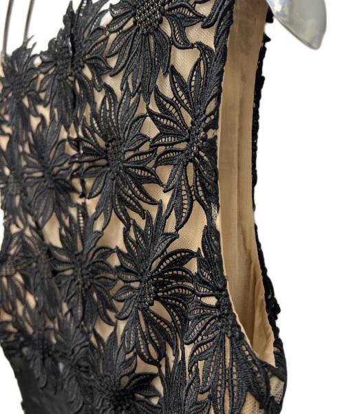 VALENTINO（ヴァレンティノ）VALENTINO (ヴァレンティノ) ノースリーブレースワンピース ブラック サイズ:４の古着・服飾アイテム