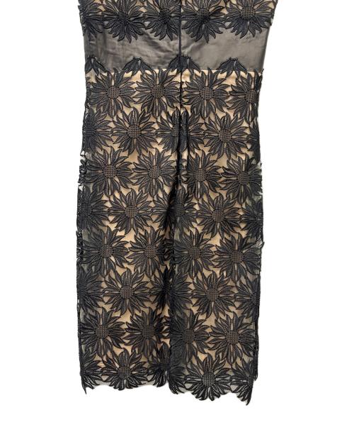 VALENTINO（ヴァレンティノ）VALENTINO (ヴァレンティノ) ノースリーブレースワンピース ブラック サイズ:４の古着・服飾アイテム