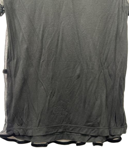 VALENTINO（ヴァレンティノ）VALENTINO (ヴァレンティノ) 半袖レースカットソー ブラック サイズ:３８の古着・服飾アイテム