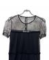 VALENTINO (ヴァレンティノ) 半袖レースカットソー ブラック サイズ:３８：8000円