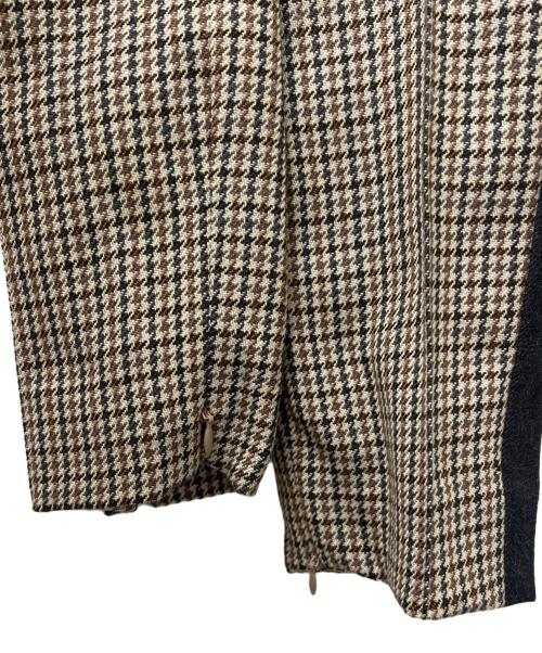 CELINE（セリーヌ）CELINE (セリーヌ) ツイード切替パンツ ベージュ×ブラック サイズ:３４の古着・服飾アイテム