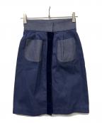 MIU MIUミュウミュウ）の古着「ミディスカート」｜ブルー