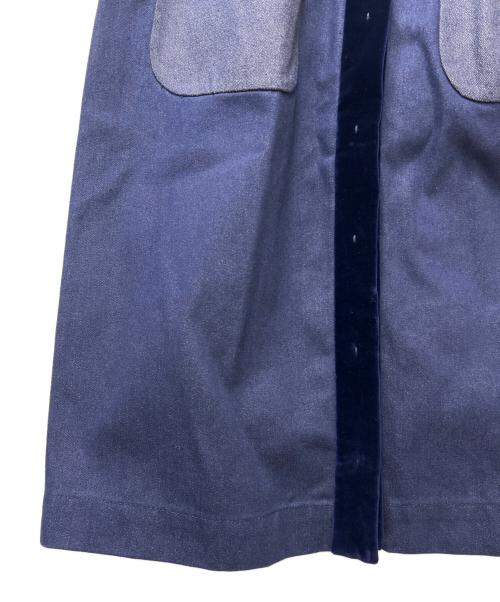 MIU MIU（ミュウミュウ）MIU MIU (ミュウミュウ) ミディスカート ブルー サイズ:３６の古着・服飾アイテム