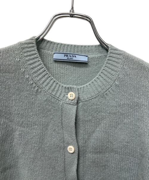 PRADA（プラダ）PRADA (プラダ) ニットカーディガン スカイブルー サイズ:38の古着・服飾アイテム