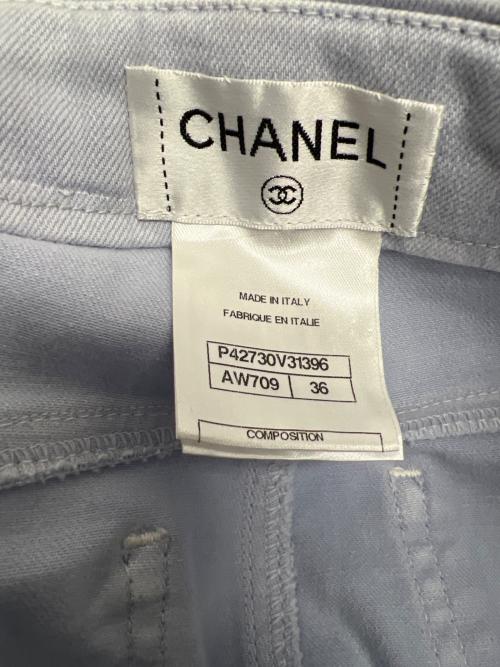 CHANEL（シャネル）CHANEL (シャネル) デニムパンツ ブルー サイズ:３６の古着・服飾アイテム