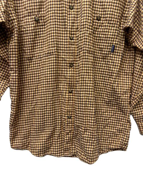 Patagonia（パタゴニア）Patagonia (パタゴニア) L/S Pima Cotton Shirt ブラウン サイズ:Ｌの古着・服飾アイテム