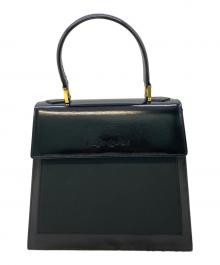 Yves Saint Laurent（イヴサンローラン）の古着「エナメルハンドバッグ」｜ブラック