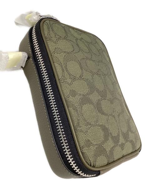 COACH（コーチ）COACH (コーチ) スタントン クロスボディ・シグネチャー ジャカード カーキの古着・服飾アイテム