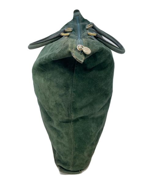 FENDI（フェンディ）FENDI (フェンディ) スエードバッグ グリーンの古着・服飾アイテム