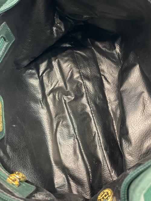 FENDI（フェンディ）FENDI (フェンディ) スエードバッグ グリーンの古着・服飾アイテム