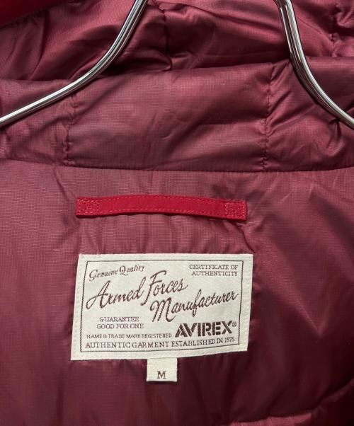 AVIREX（アヴィレックス）AVIREX (アヴィレックス) ミリタリーファンクションダウンジャケット レッド サイズ:Mの古着・服飾アイテム