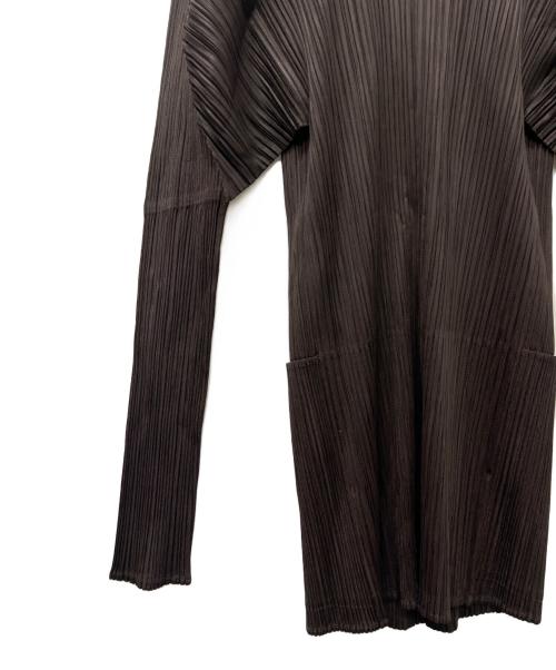 PLEATS PLEASE（プリーツプリーズ）PLEATS PLEASE (プリーツプリーズ) プリーツジャケット ブラウン サイズ:３の古着・服飾アイテム