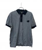PRADAプラダ）の古着「半袖ポロシャツ」｜ブルー×ネイビー