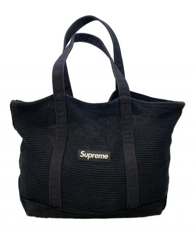 中古・古着通販】SUPREME (シュプリーム) ロゴトートバッグ ブラック