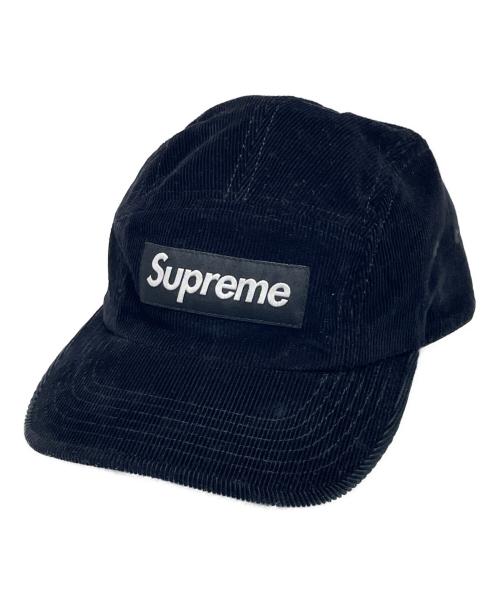 SUPREME（シュプリーム）SUPREME (シュプリーム) コーデュロイキャップ ブラックの古着・服飾アイテム