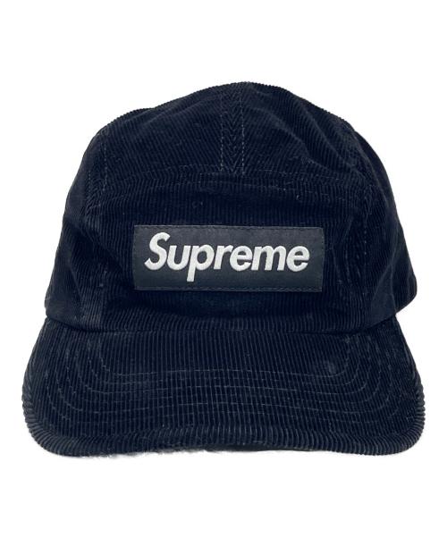 SUPREME（シュプリーム）SUPREME (シュプリーム) コーデュロイキャップ ブラックの古着・服飾アイテム