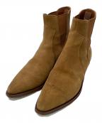 CELINEセリーヌ）の古着「ウェスタンチェルシーブーツ」｜ブラウン