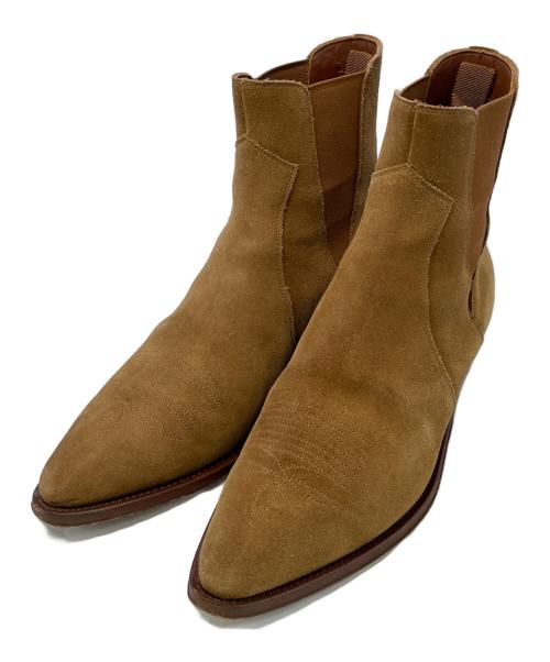 CELINE（セリーヌ）CELINE (セリーヌ) ウェスタンチェルシーブーツ ブラウン サイズ:SIZE 40の古着・服飾アイテム