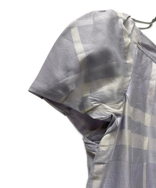 BURBERRY LONDON（バーバリーロンドン）BURBERRY LONDON (バーバリーロンドン) 半袖ワンピース ラベンダー サイズ:４０の古着・服飾アイテム