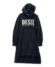 DIESEL（ディーゼル）の古着「スウェットパーカーワンピース」｜ブラック