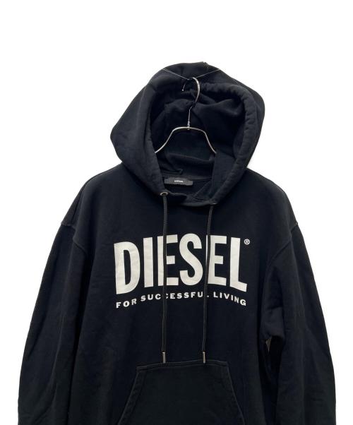 DIESEL（ディーゼル）DIESEL (ディーゼル) スウェットパーカーワンピース ブラック サイズ:ＸＳの古着・服飾アイテム