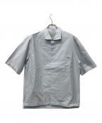 maison kitsuneメゾンキツネ）の古着「半袖シャツ」｜スカイブルー