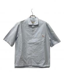maison kitsune（メゾンキツネ）の古着「半袖シャツ」｜スカイブルー