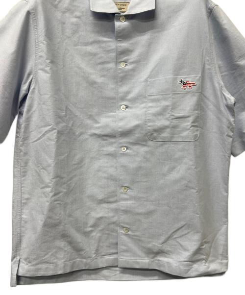maison kitsune（メゾンキツネ）maison kitsune (メゾンキツネ) 半袖シャツ スカイブルー サイズ:３９の古着・服飾アイテム